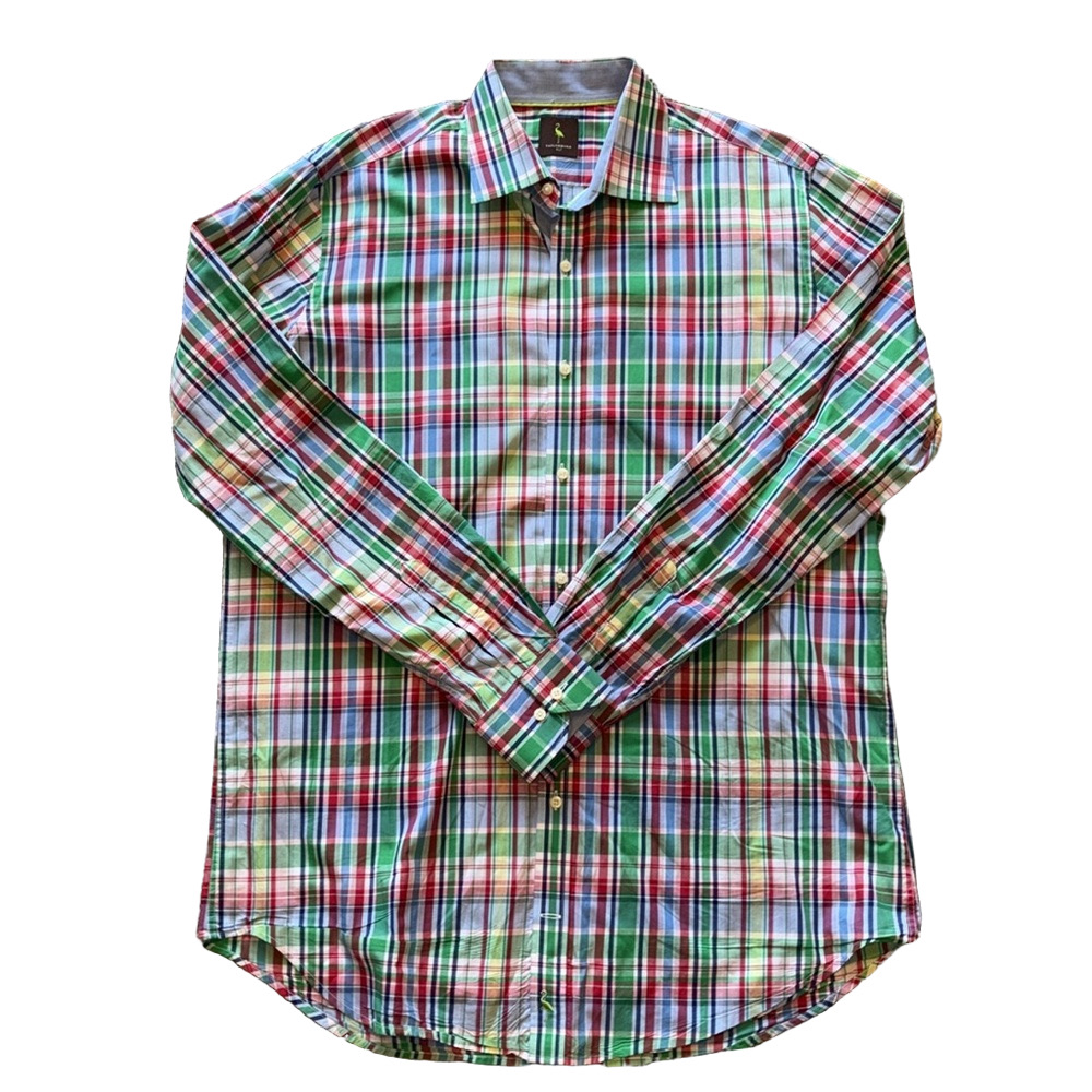 Taylorbryd Mens XLT Multi Colored Plaid Dress Shirt